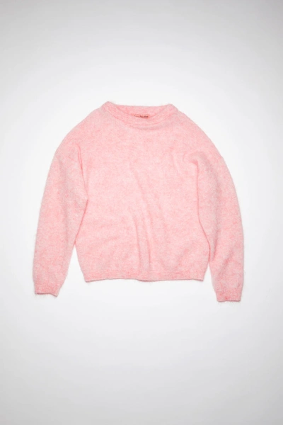 Shop Acne Studios Mohair-blend Sweater In Rose Pink