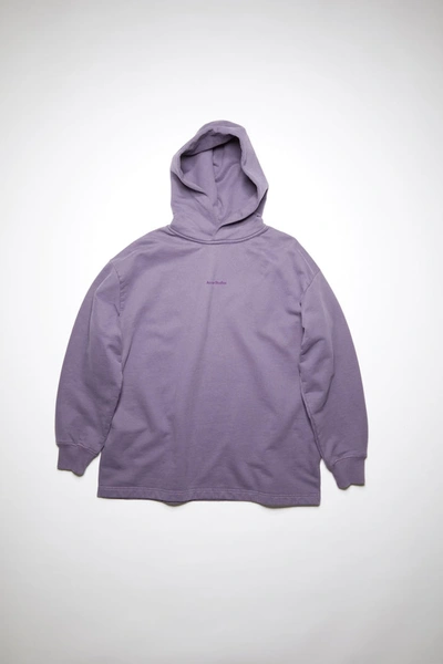 Shop Acne Studios Hooded Sweatshirt In Purple
