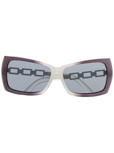 Shop Linda Farrow Gradient-effect Square Frame Sunglasses In Purple