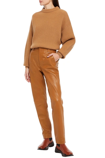 Shop Cordova Ribbed Merino Wool Sweater In Light Brown