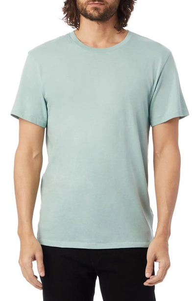 Shop Alternative Solid Crewneck T-shirt In Faded Teal