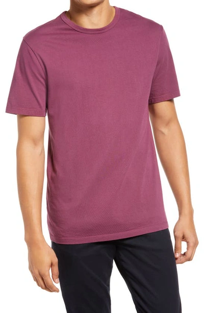 Shop Vince Solid T-shirt In Washed Hyperion Berry
