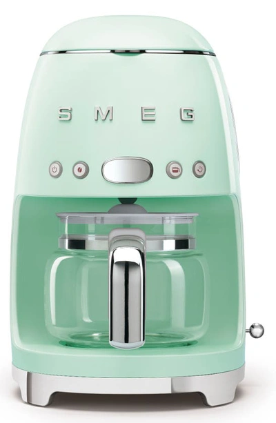 Shop Smeg '50s Retro Style 10-cup Drip Coffeemaker In Green