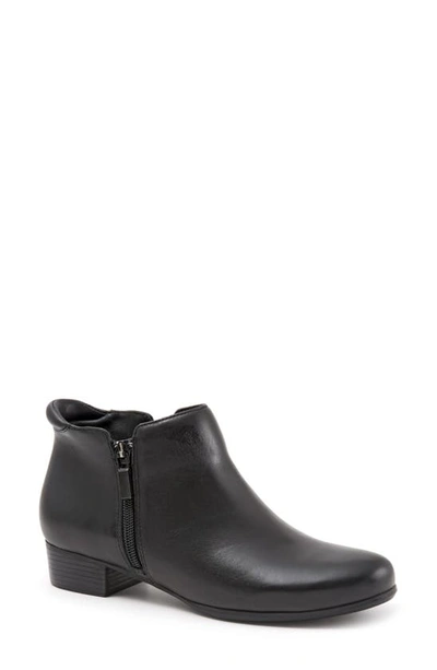 Shop Trotters Major Bootie In Black Leather