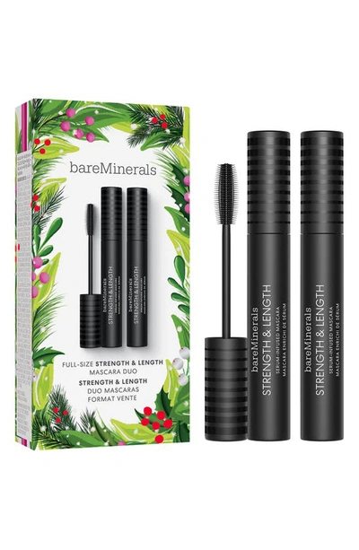 Shop Baremineralsr Full Size Strength & Length Serum Infused Mascara Duo In Black