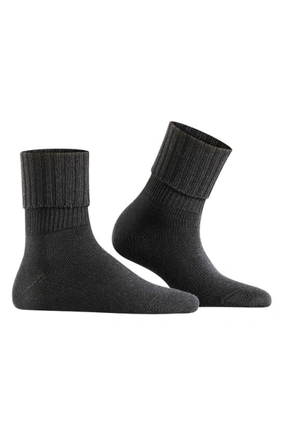 Shop Falke Striggings Rib Cuff Socks In Anthracite