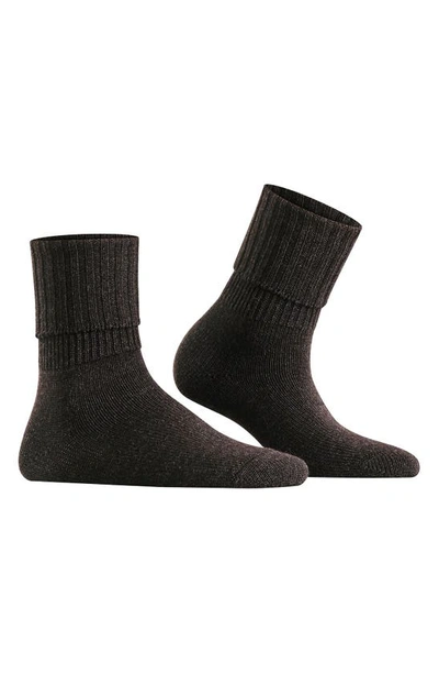 Shop Falke Striggings Rib Cuff Socks In Black