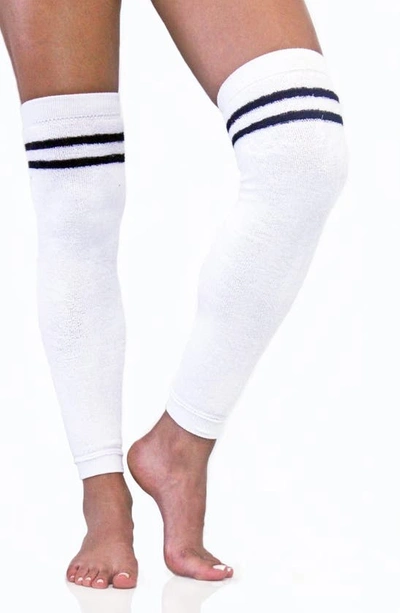 Shop Arebesk Classic Terry Leg Warmers In White