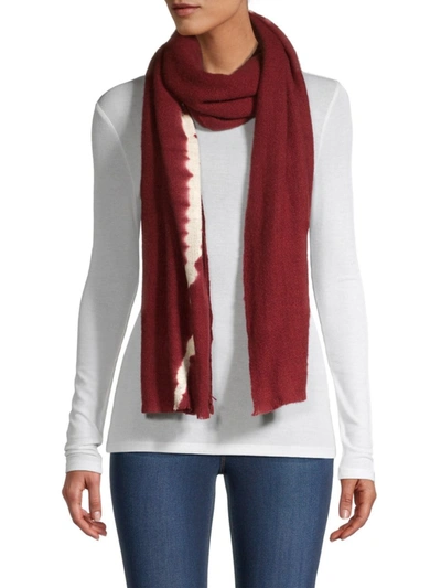 Shop Denis Colomb Handwoven Cashmere Stole In Red