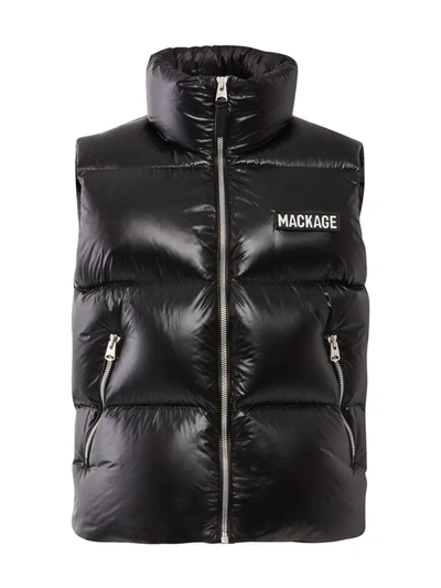Shop Mackage Men's Kane Down Quilted Puffer Vest In Black