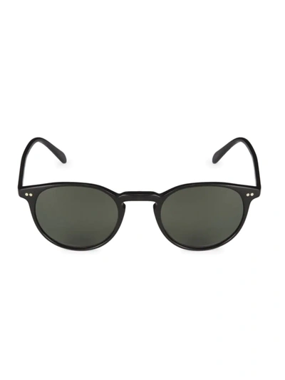 Shop Oliver Peoples Women's Riley 49mm Black Round Sunglasses