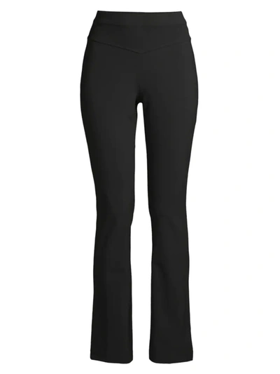 Shop Capsule 121 Women's Larsen Flared Jersey Stretch Pants In Black