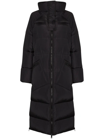 Shop Ganni Oversized Puffer Coat In Black