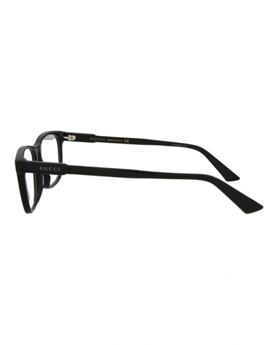 Shop Gucci Rectangle Acetate Optical Frames