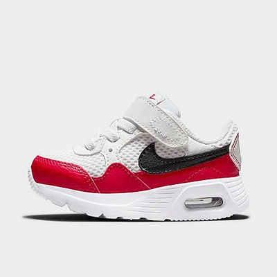 Shop Nike Kids' Toddler Air Max Sc Casual Shoes In White/black/university Red