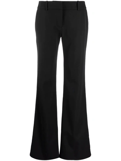 Shop Balmain Bootcut Tailored Trousers In Black