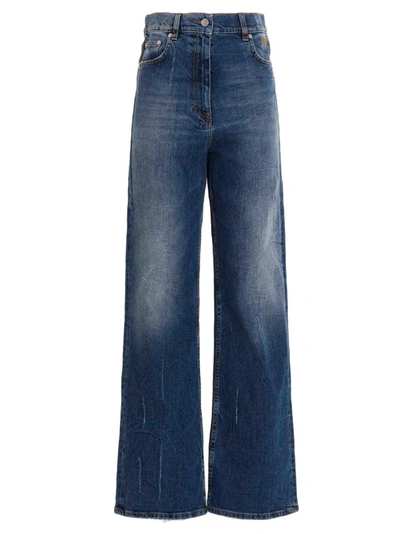 Shop Msgm Jeans In Blue