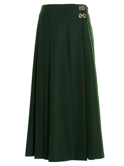 Shop Alberta Ferretti Skirt In Green