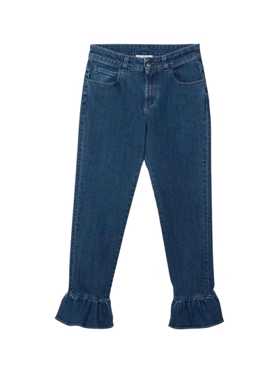 Shop Simonetta Kids Teen Jeans In Blu