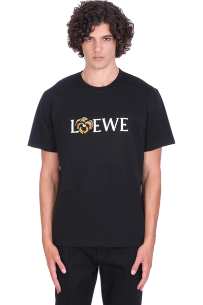 Shop Loewe T-shirt In Black Polyester