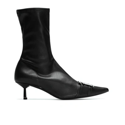 Shop Misbhv The M Ankle High Boots In Black