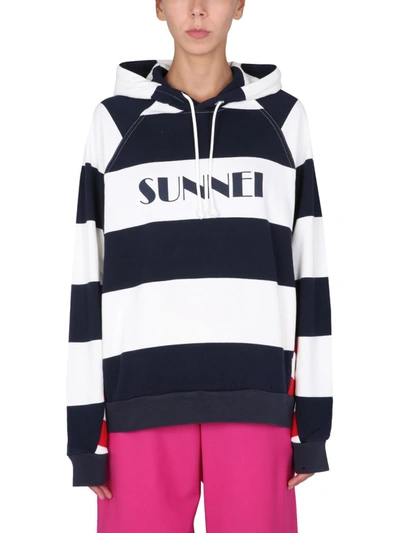 Shop Sunnei X Eleonora Bonucci Sweatshirt With Logo Unisex In Multicolour