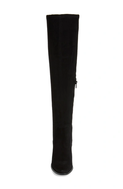 Shop Bos. & Co. Replay Waterproof Over The Knee Boot In Black Suede