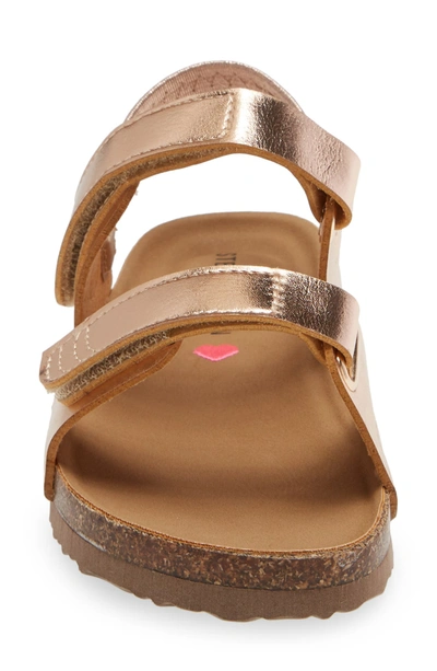 Shop Steve Madden Double Slingback Adaptive Sandal In Rose Gold