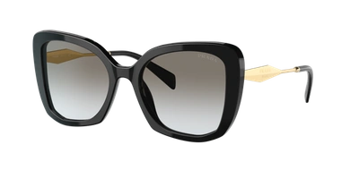 Shop Prada Woman Sunglass Pr 03ys In Grey Gradient