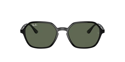 Ray Ban Rb4361 Sunglasses Black Frame Green Lenses 54-18 In Grün Klassisch B-15