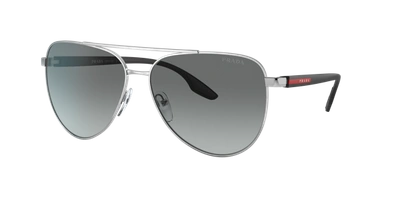 Shop Prada Linea Rossa Man Sunglasses Ps 52ws In Grey Gradient