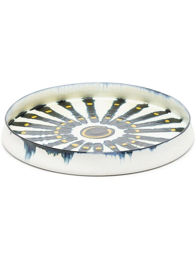 L'objet Bohême Large Platter In Blau