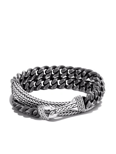 Shop John Hardy Rata Chain Curb Wrap Bracelet In Silber