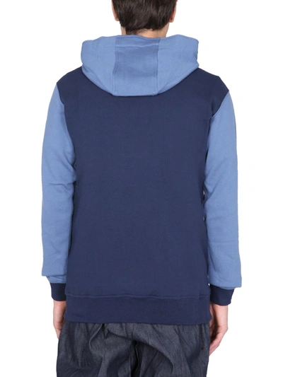 Shop Comme Des Garçons Shirt Hoodie In Blue