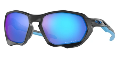 Shop Oakley Plazma Polarized Prizm Sapphire Sport Mens Sunglasses Oo9019 901908 59 In Black