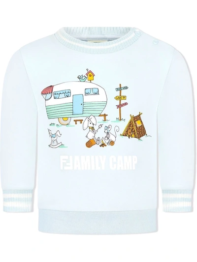 FAMILY CAMP PRINT SWEATSHIRT