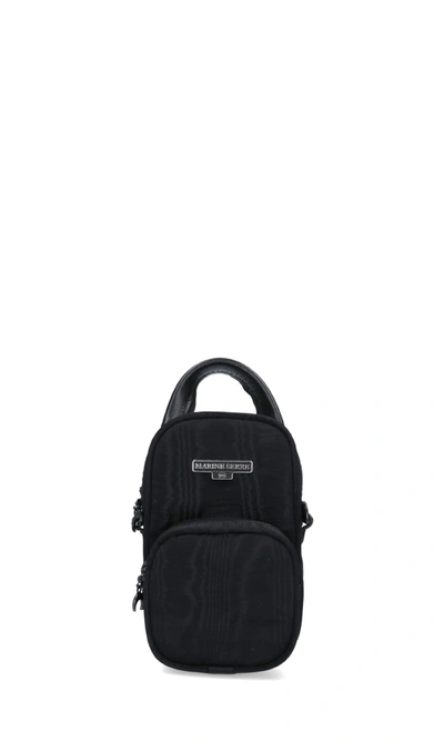 Shop Marine Serre Two-pocket Multi-position Mini Bag In Black