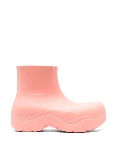 Shop Bottega Veneta Puddle Boots Flamingo Pink