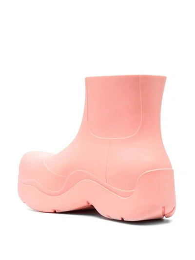 Shop Bottega Veneta Puddle Boots Flamingo Pink