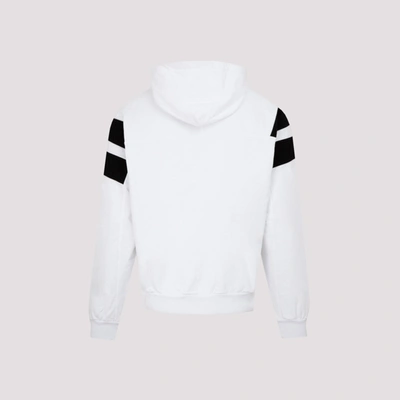 Shop Balenciaga Tracksuit Cotton Hoodie Sweatshirt In White