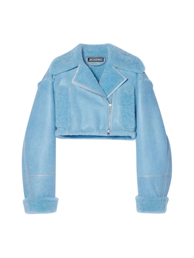 Shop Jacquemus La Veste Paiou In Blue Blue