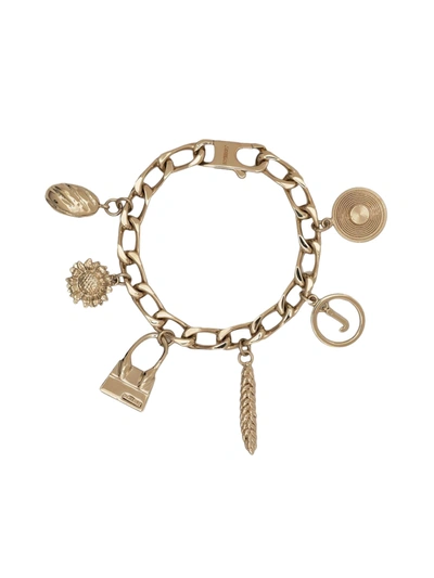 Shop Jacquemus Le Bracelet In Gold Gold