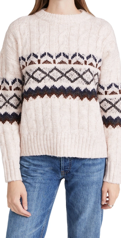 Line u0026 Dot Noah Fair Isle Cable Knit Jumper | ModeSens
