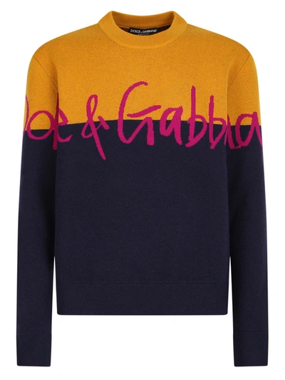 Shop Dolce & Gabbana Wool Sweater In Multicolor