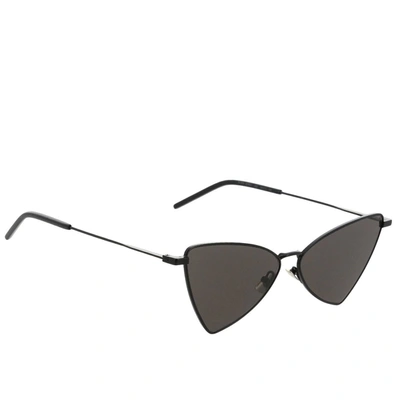Shop Saint Laurent Sl303 Gerry  Metal Sunglasses In Black