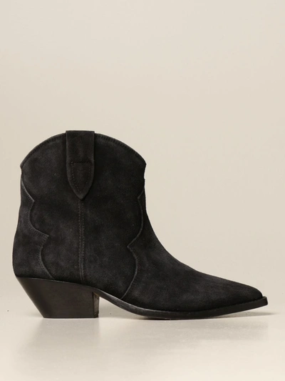 Shop Isabel Marant Flat Ankle Boots  Women In Black