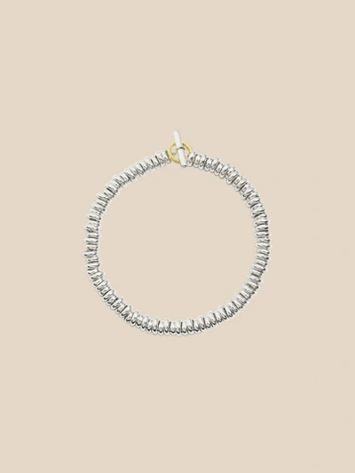 Shop Dodo Silver Rondelle Bracelet Brisé Ring In Yellow Gold