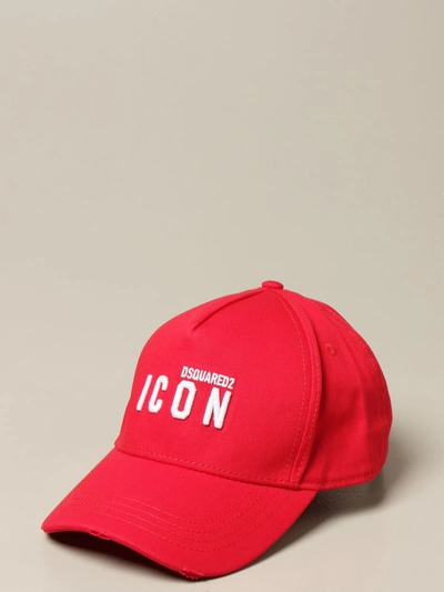 Shop Dsquared2 Baseball Cap With Logo In Red