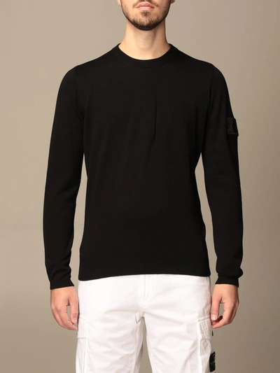 Shop Stone Island Shadow Project Crewneck Sweater In Black