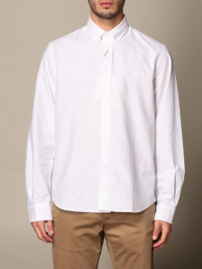 Shop Kenzo Basic Cotton Shirt In White